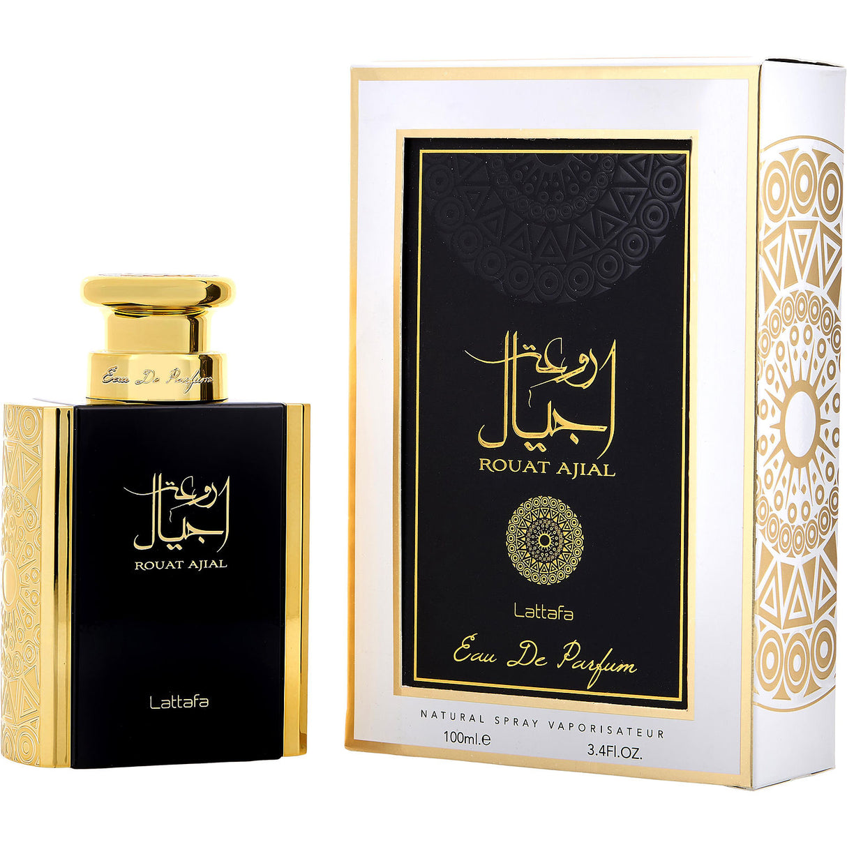 LATTAFA ROUAT AJIAL by Lattafa - EAU DE PARFUM SPRAY 3.4 OZ - Unisex