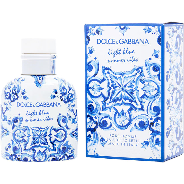 D & G LIGHT BLUE SUMMER VIBES by Dolce & Gabbana - EDT SPRAY 2.5 OZ - Men