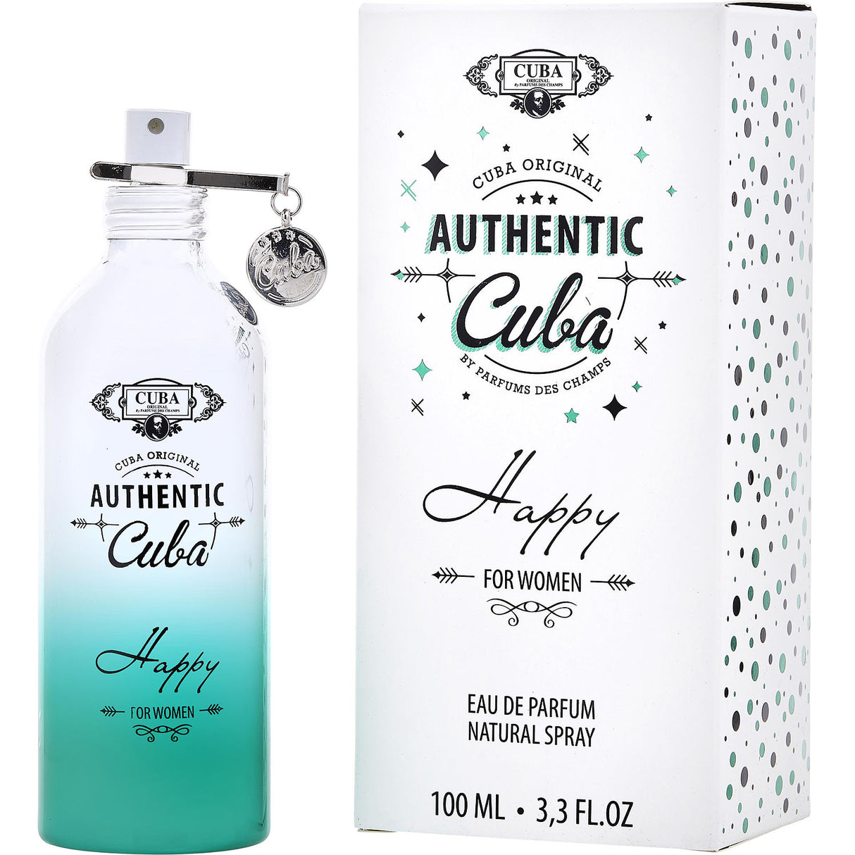 CUBA AUTHENTIC HAPPY by Cuba - EAU DE PARFUM SPRAY 3.3 OZ - Women