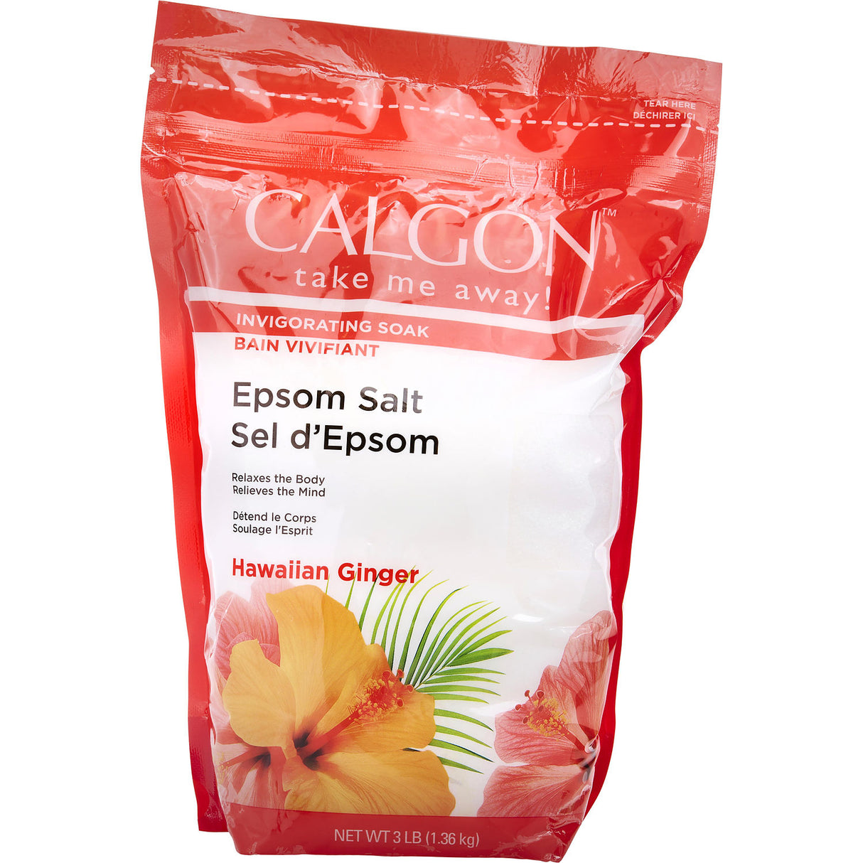 CALGON HAWAIIAN GINGER by Calgon - EPSOM SALT 3 LBS - Women