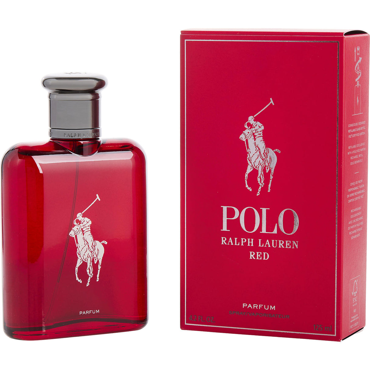 POLO RED by Ralph Lauren - PARFUM SPRAY 4.2 OZ - Men