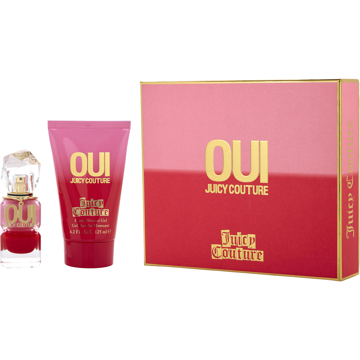 JUICY COUTURE OUI by Juicy Couture - EAU DE PARFUM SPRAY 1 OZ & FROTHY SHOWER GEL 4.2 OZ - Women