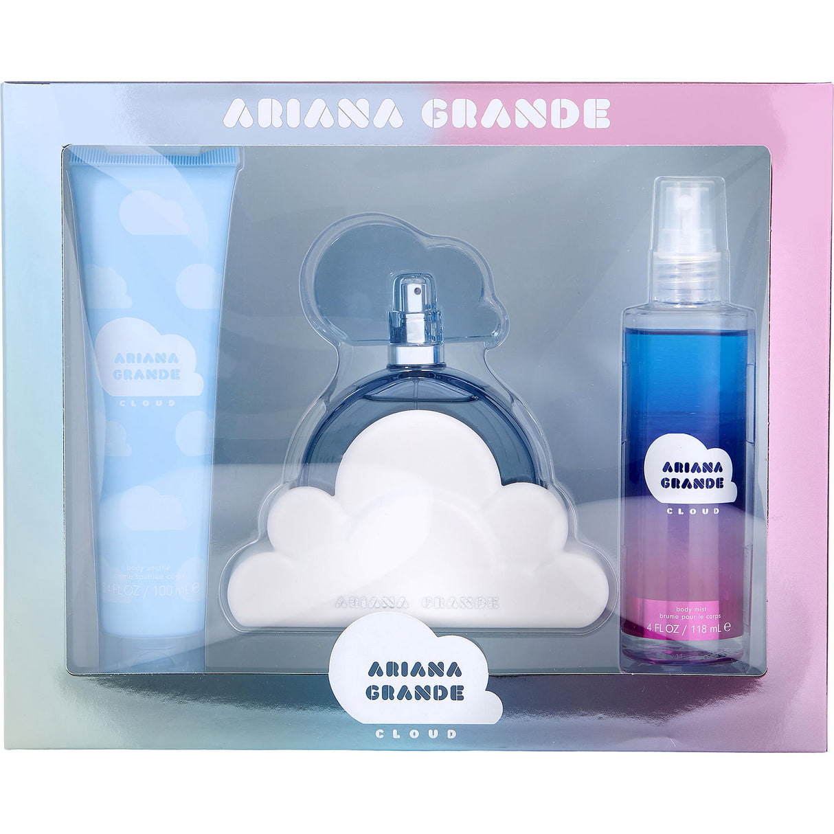 CLOUD ARIANA GRANDE by Ariana Grande - EAU DE PARFUM SPRAY 3.4 OZ & BODY SOUFFLE 3.4 OZ & BODY MIST 4 OZ - Women