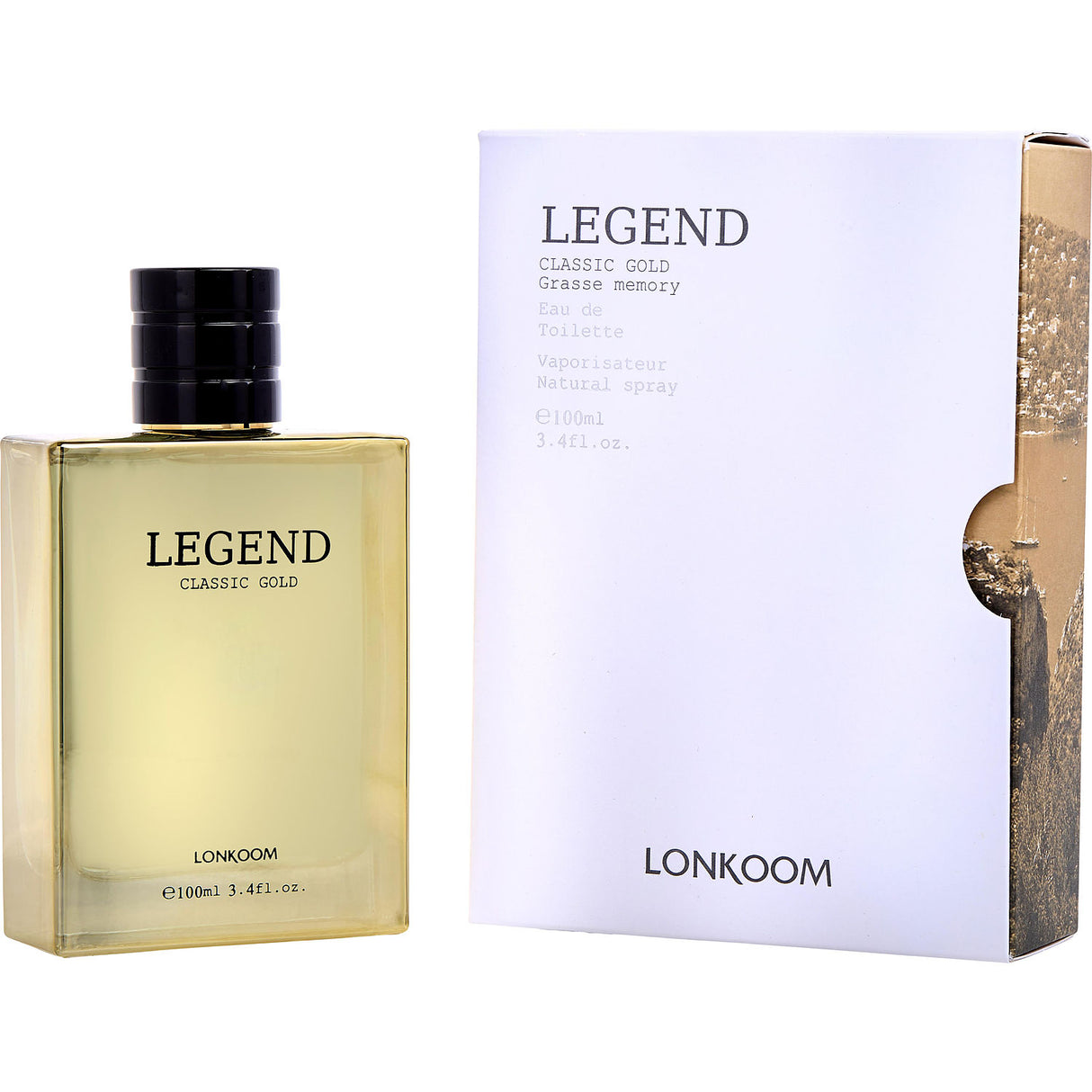 LONKOOM LEGEND CLASSIC GOLD by Lonkoom - EDT SPRAY 3.4 OZ - Men