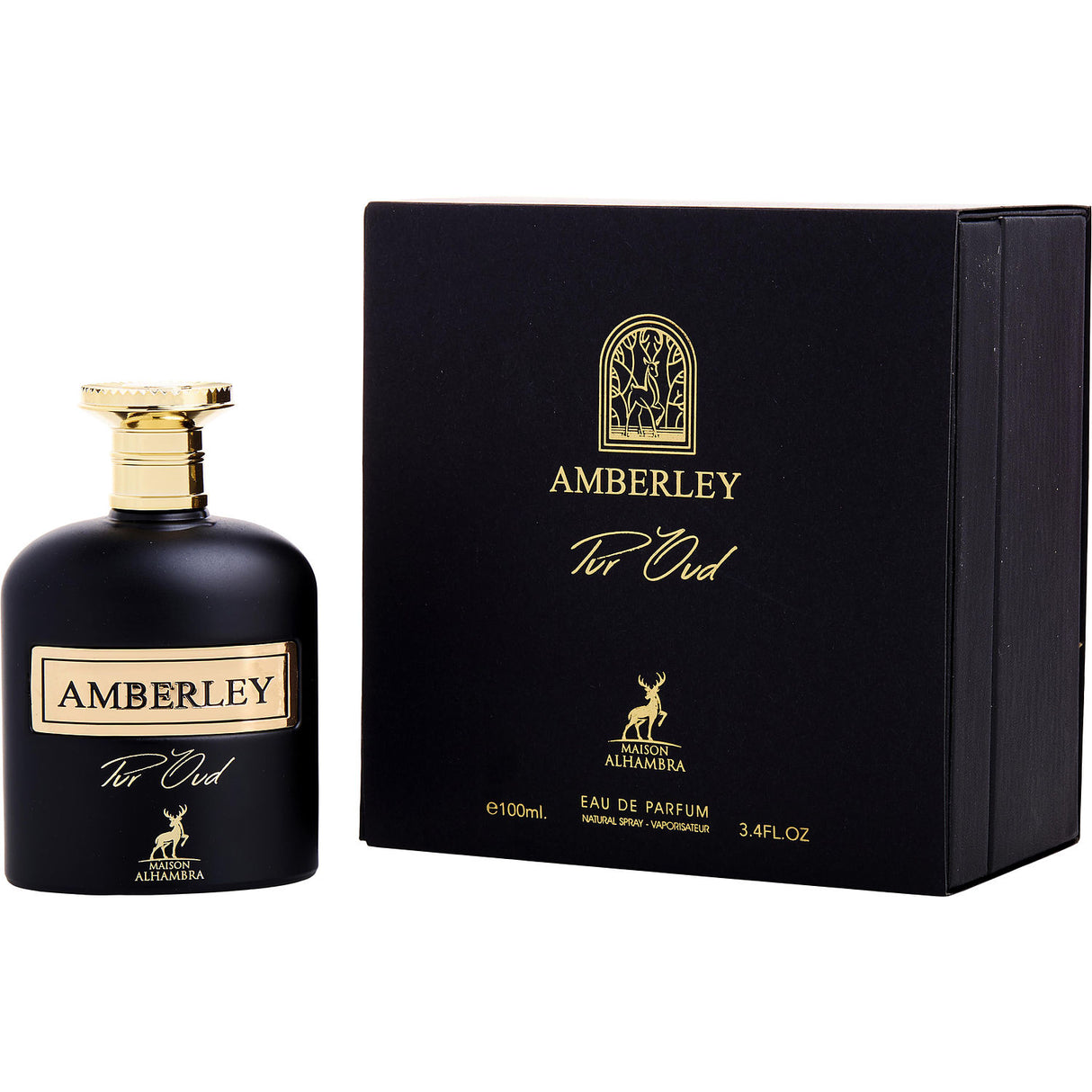 MAISON ALHAMBRA AMBERLEY PURE OUD by Maison Alhambra - EAU DE PARFUM SPRAY 3.4 OZ - Unisex