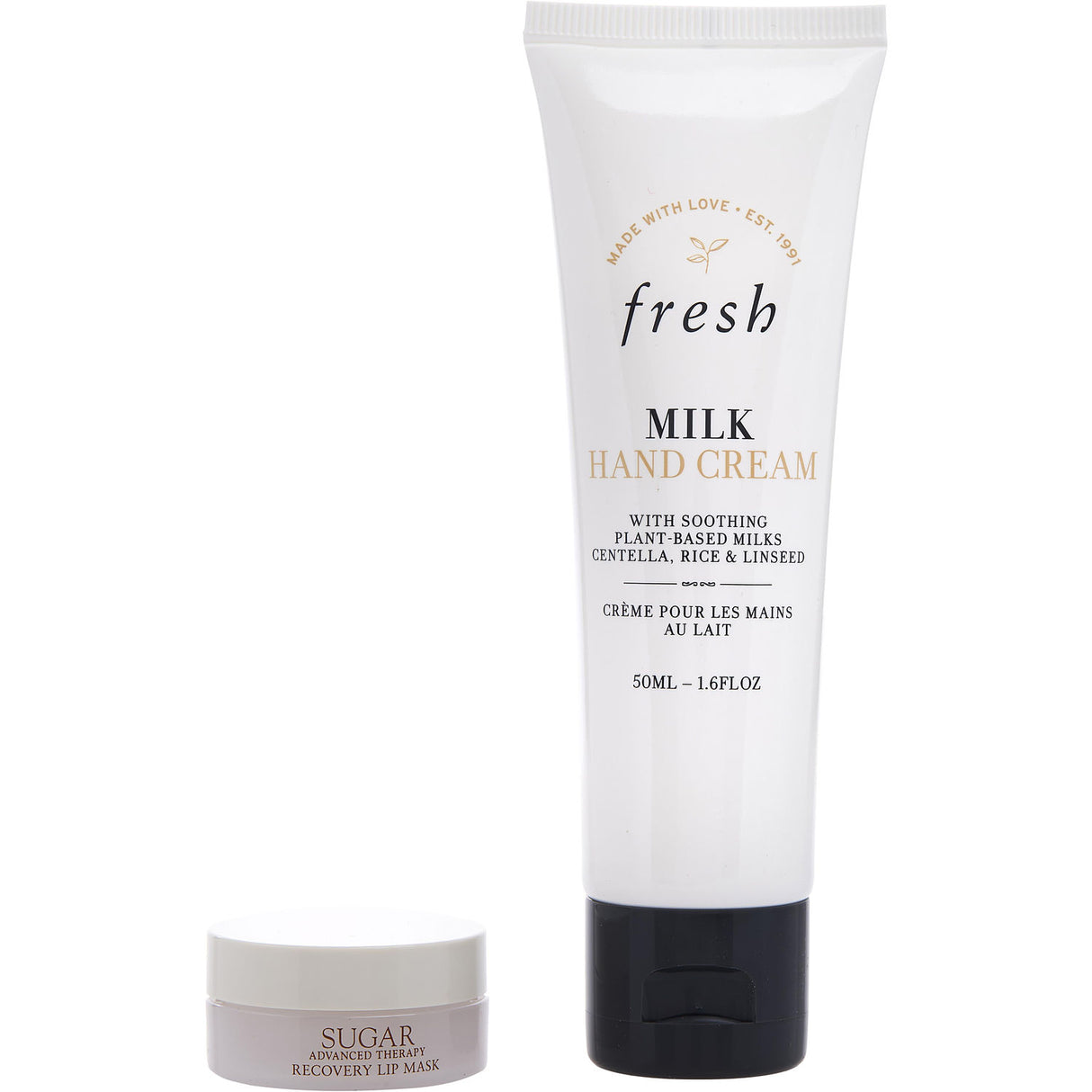 Fresh by Fresh - Hand And Lip Love Set: Milk Hand Cream 50ml + Sugar Lip Mask 2g --2pcs - Women