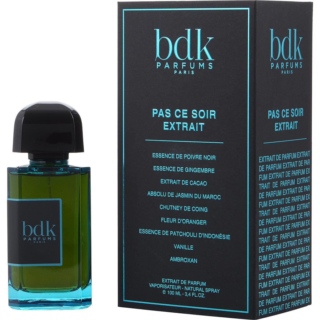 BDK PAS CE SOIR by BDK Parfums - EXTRAIT DE PARFUM SPRAY 3.4 OZ - Unisex