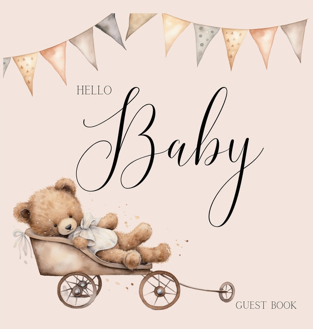 Bear Baby Shower Guest Book (hardback) - Hardcover by Books by splitShops