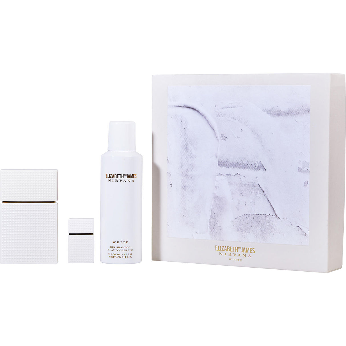 NIRVANA WHITE by Elizabeth and James - EAU DE PARFUM SPRAY 1.7 OZ & DRY SHAMPOO SPRAY 4.4 OZ & EAU DE PARFUM 0.22 OZ MINI - Women