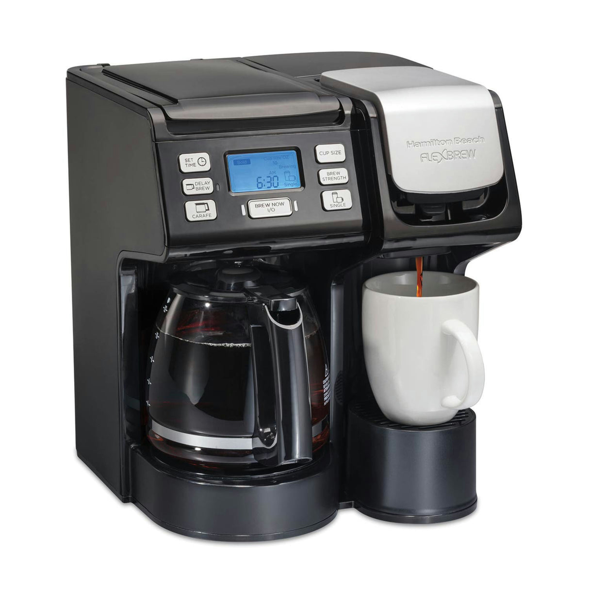 Hamilton Beach Flexbrew® Trio -K-Cup/12-Cup/Single Serve- Coffee Maker - Black