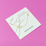 Finest Shine Initial Sterling Silver Necklace by Ellisonyoung.com