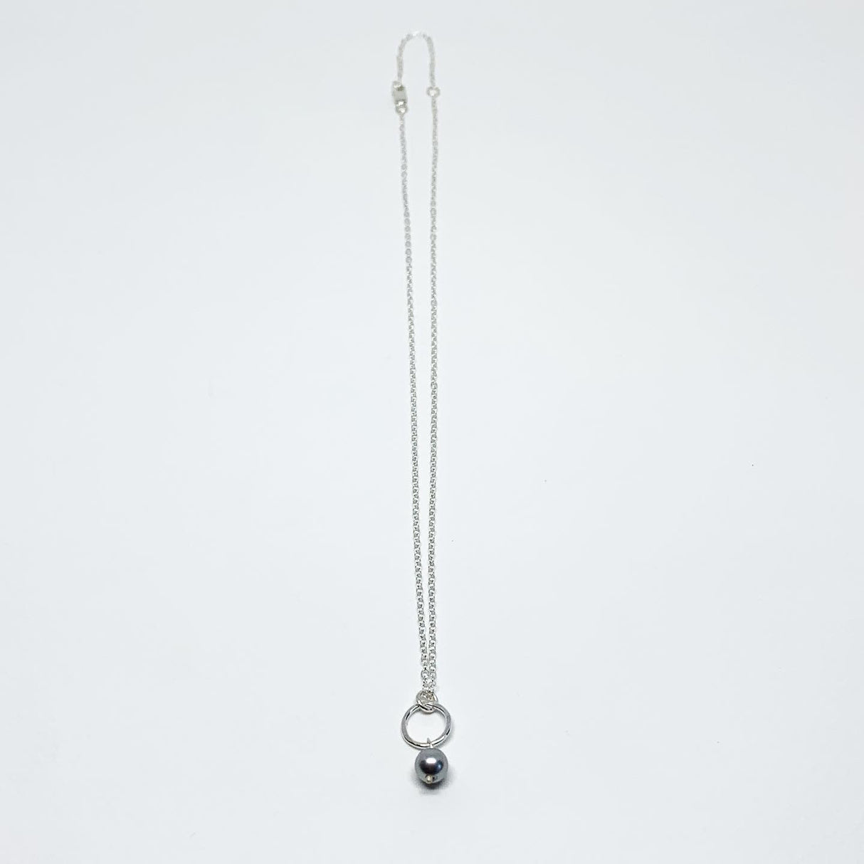 Pearl Drop Charm Necklace by Jennifer Cervelli Jewelry