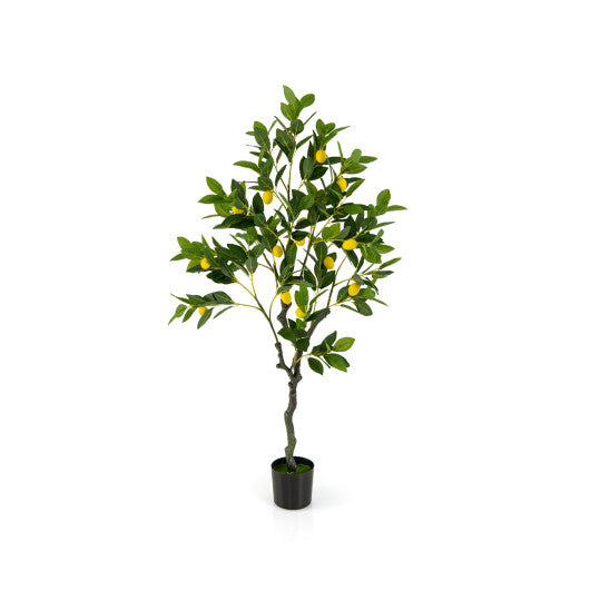 Artificial Lemon Tree 2.6/4/5.2 Feet Tall Fake Lemon Plant wuth Lemon Fruits-4 ft