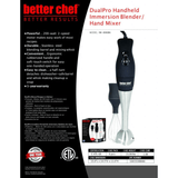 Better Chef 200W DualPro Immersion Blender Hand-Mixer with Cup and Beater by Jupiter Gear Home