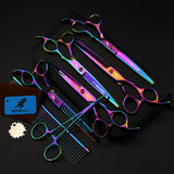 Electroplating Color 5 Pack Pet Grooming Scissors by Dog Hugs Cat