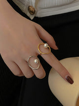 Pearl Hollow Rings Accessories by migunica