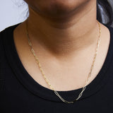 Unisex Solid 14K Gold 2.5mm Paperclip Chain Necklace by Haus of Brilliance