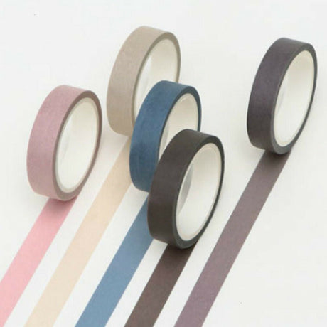 5 Writable Rolls Paper Washi Masking Tape Scrapbooking Masking Sticky Adhesive by Plugsus Home Furniture