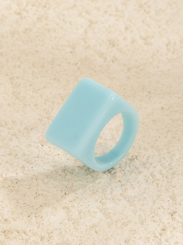 Original Stylish Resin 8 Colors Geometric Ring by migunica