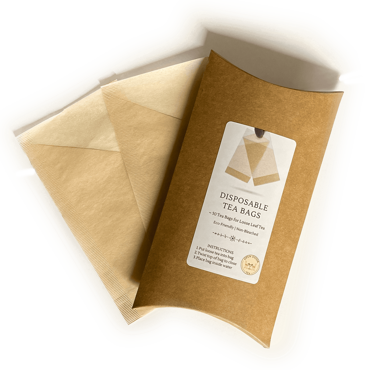 Paper Tea Bags - Fillable by Open Door Tea CT