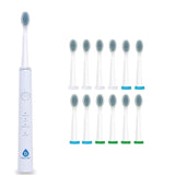 USB Rechargeable Sonic toothbrush with 12 Brush Heads by Pursonic