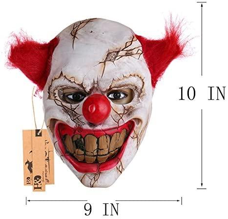 🎃Halloween Latex Clown Mask With Hair for Adults,Halloween Costume Party Props Masks🎃 by Js House - Vysn