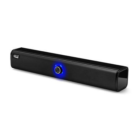Adesso Speaker Soundbar 10W x 2 Bluetooth 5.0 6hr Playtime High Output Power Aux input and Aux Cable Included - Black by Level Up Desks