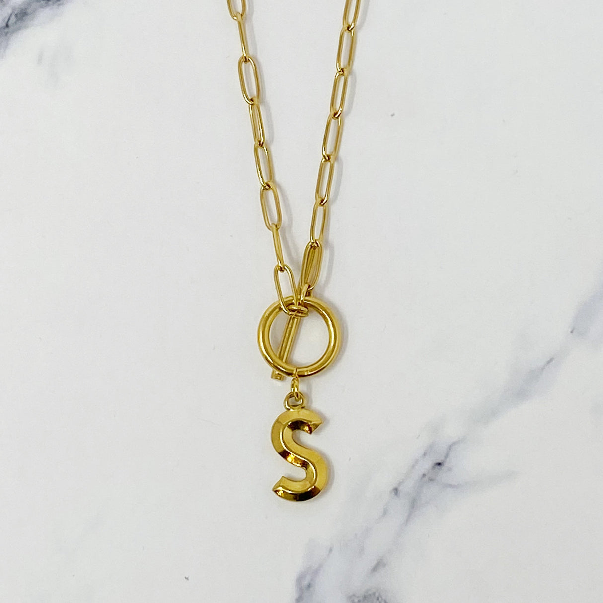 Modern Classic Initial Necklace by Ellisonyoung.com