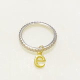 Dangle Initial Ring by Ellisonyoung.com