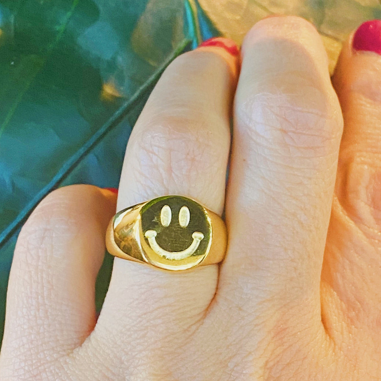 Stamped Smile Ring by Ellisonyoung.com