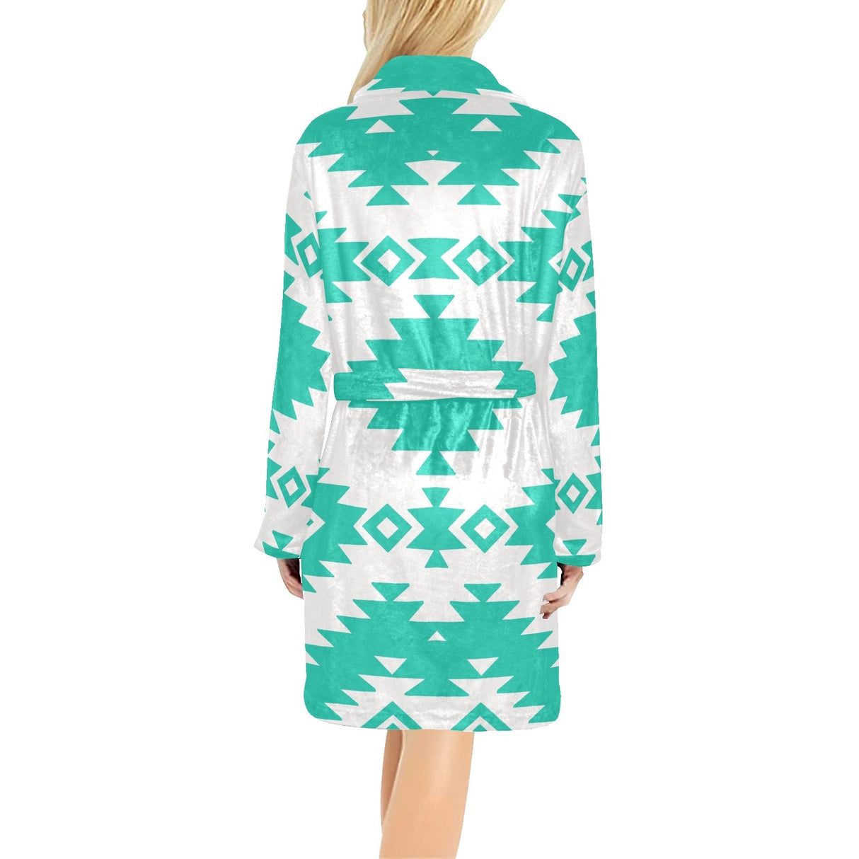 Turquoise Aztec Women's Western Bath Robe by Baha Ranch Western Wear