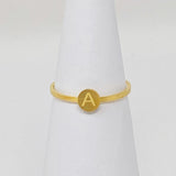 Tiny Initial Ring by Ellisonyoung.com