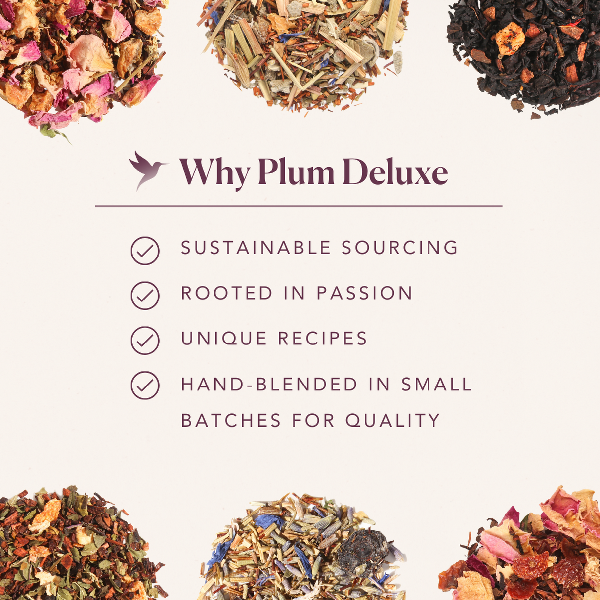 Tranquil Peach Herbal Tea (Pineapple - Peach - Chamomile) by Plum Deluxe Tea