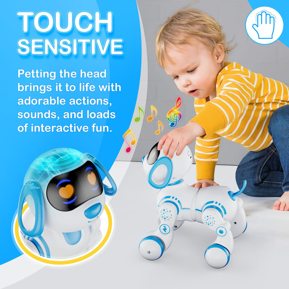 Contixo R3 Interactive Smart Robot Pet Dog Toy with Remote Control by Contixo