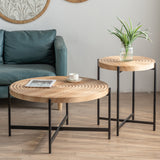 Modern Thread Design Round Coffee Table by Blak Hom