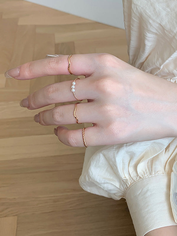 Simple Casual Chic Geometric Rings by migunica