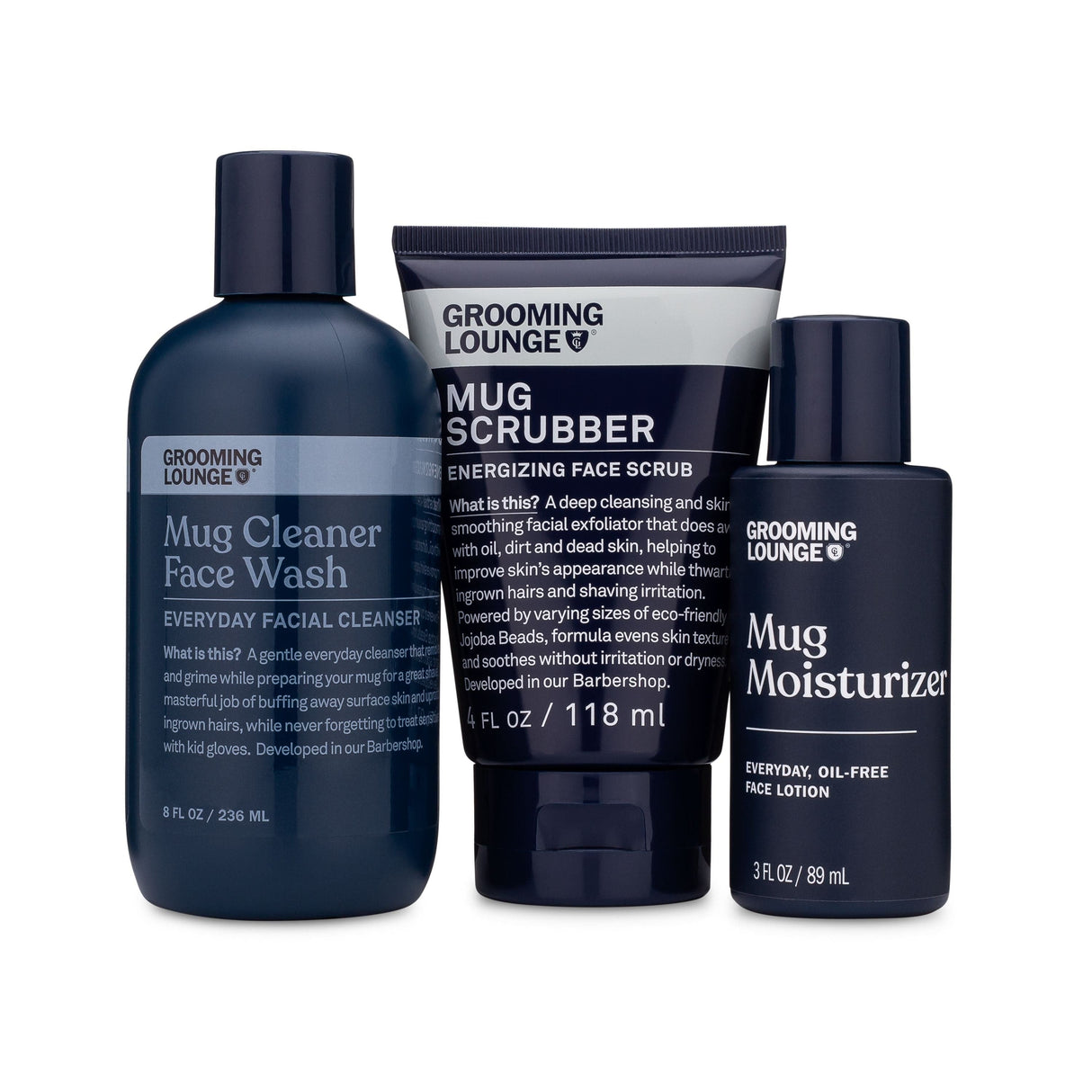 Grooming Lounge Mug Trio Skincare Kit (Save $23) by Grooming Lounge