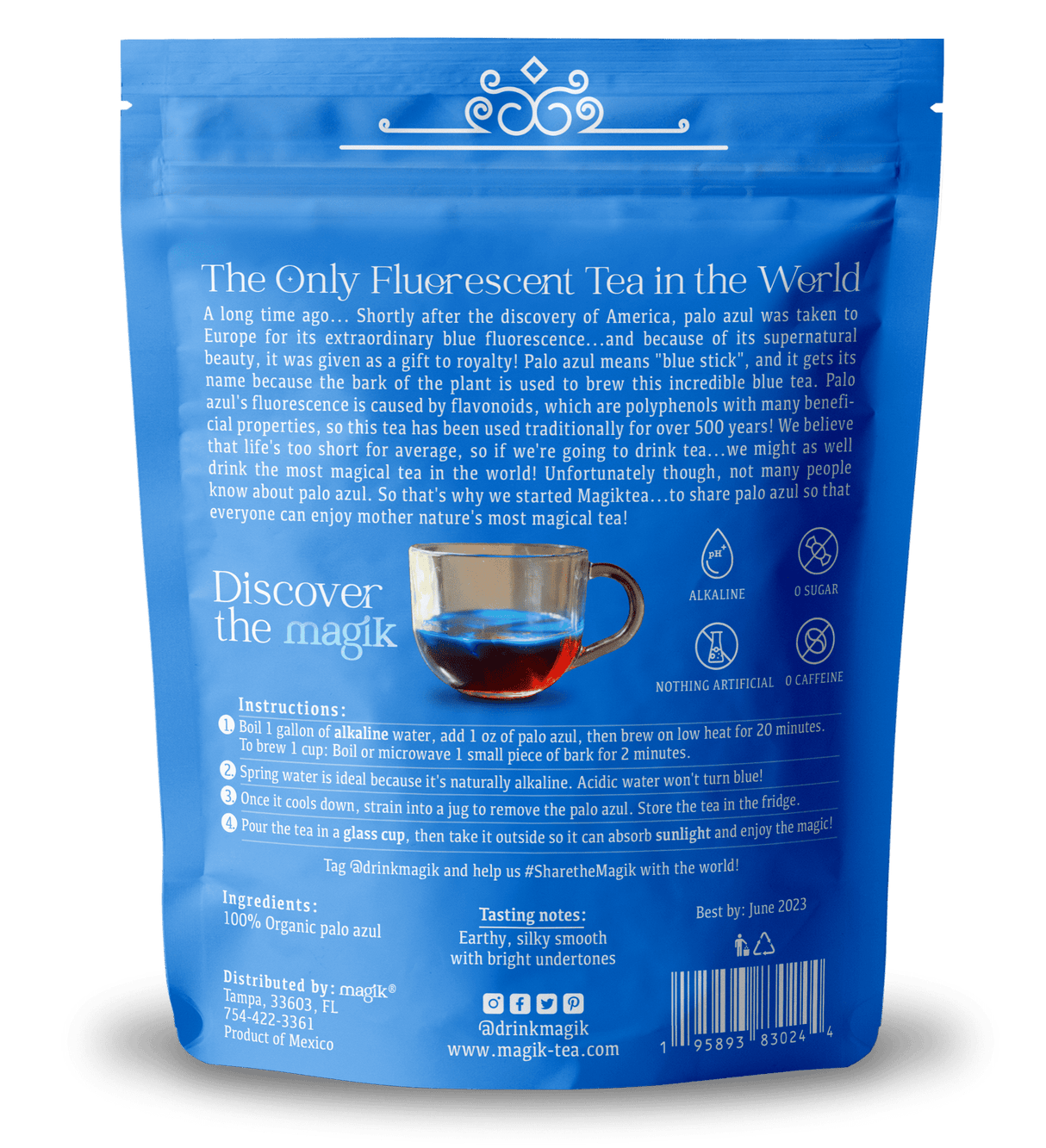 Palo Azul - Loose Tea - Organic - 5 oz (75 cups) by Magiktea