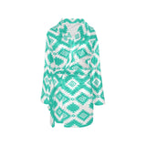 Turquoise Aztec Women's Western Bath Robe by Baha Ranch Western Wear