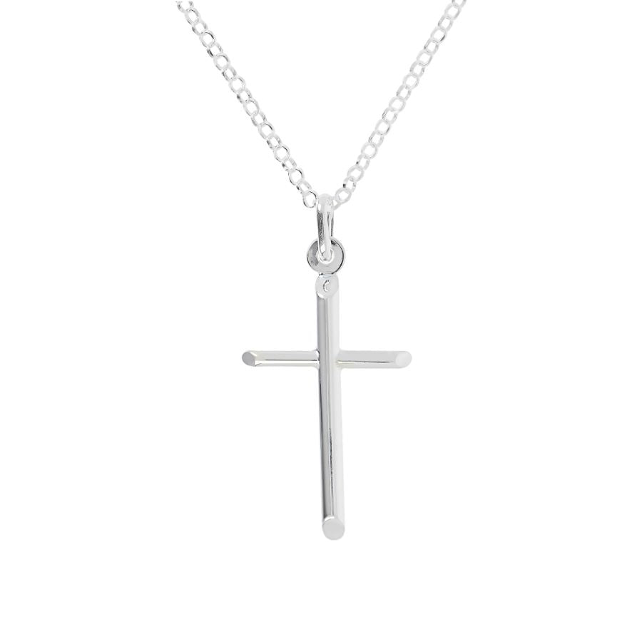 Polished Cross Pendant W/ Chain Necklace by MILOR COMMENTSOLD