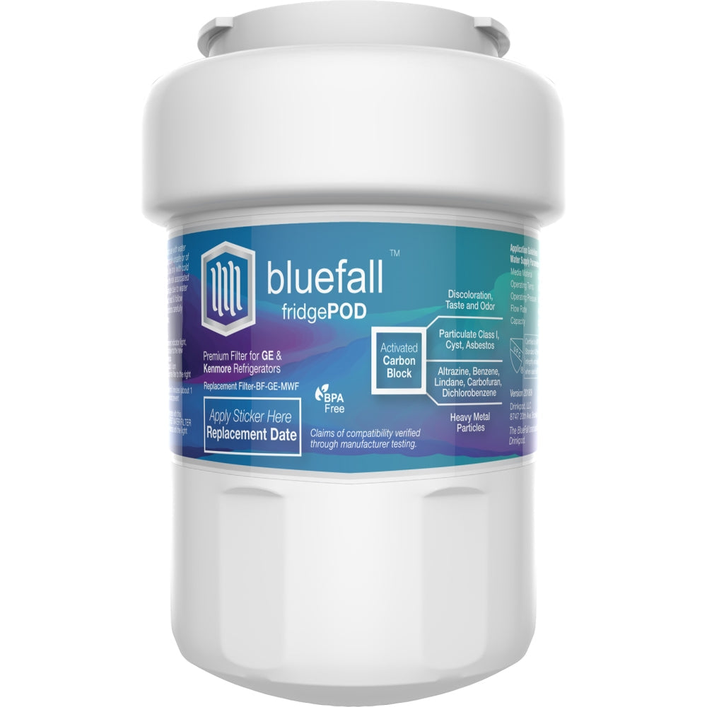 GE MWF Refrigerator Water Filter- Compatible by Bluefall by Drinkpod