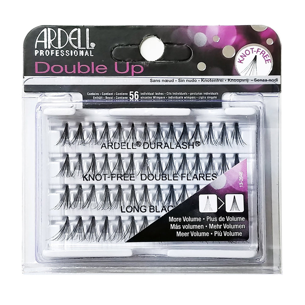 ARDELL Professional Double Individuals Knot-Free Double Flares - Long Black