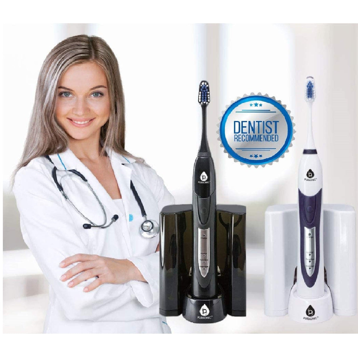 Sonic Movement Rechargeable Electric Toothbrush by Pursonic