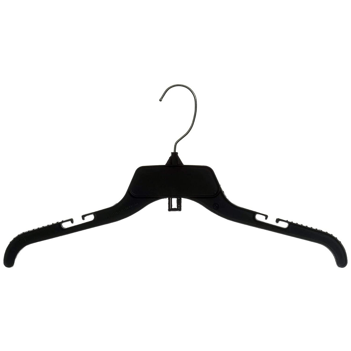 Mainetti 484 Recycled Black Plastic Hangers (60pcs) by Curated Brands