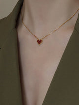 Simple  Geometric Heart Shape Necklaces Accessories by migunica