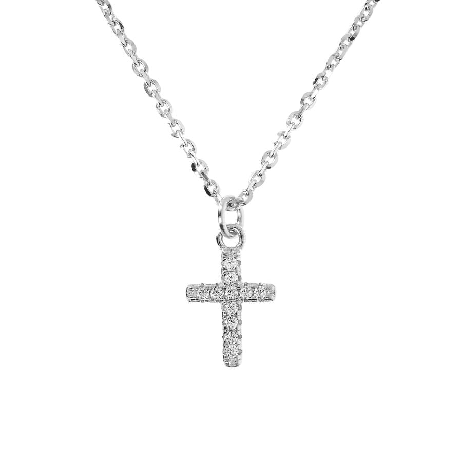 Petite Cross Pendant With Chain Necklace by MILOR COMMENTSOLD