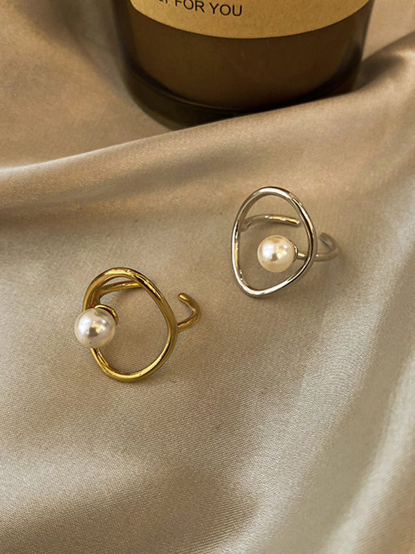 Pearl Hollow Rings Accessories by migunica