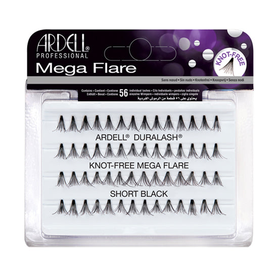 ARDELL Duralash Knot-Free Mega Flare Individual Black Lashes - Short