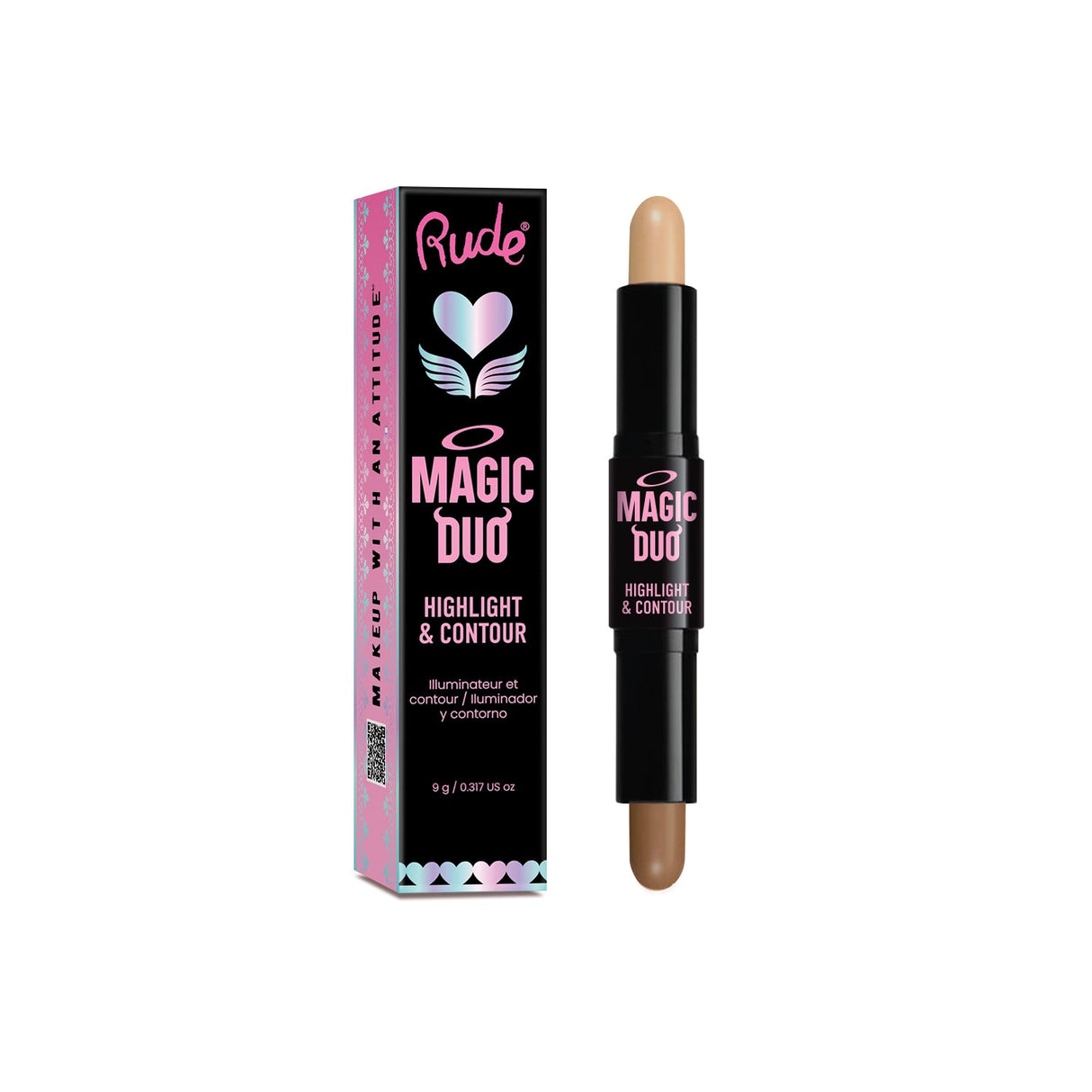 RUDE Magic Duo Highlight & Contour - Medium