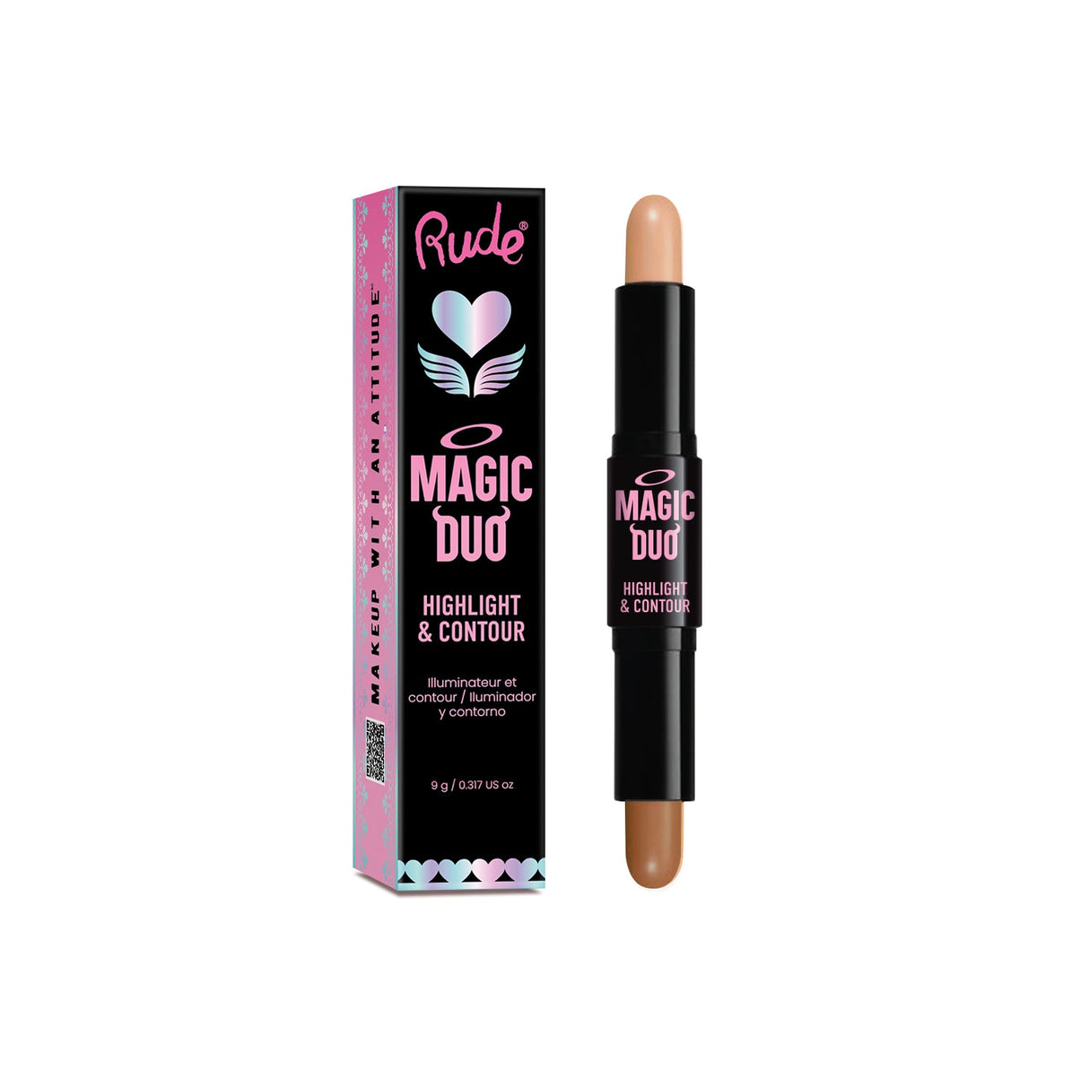 RUDE Magic Duo Highlight & Contour - Tan